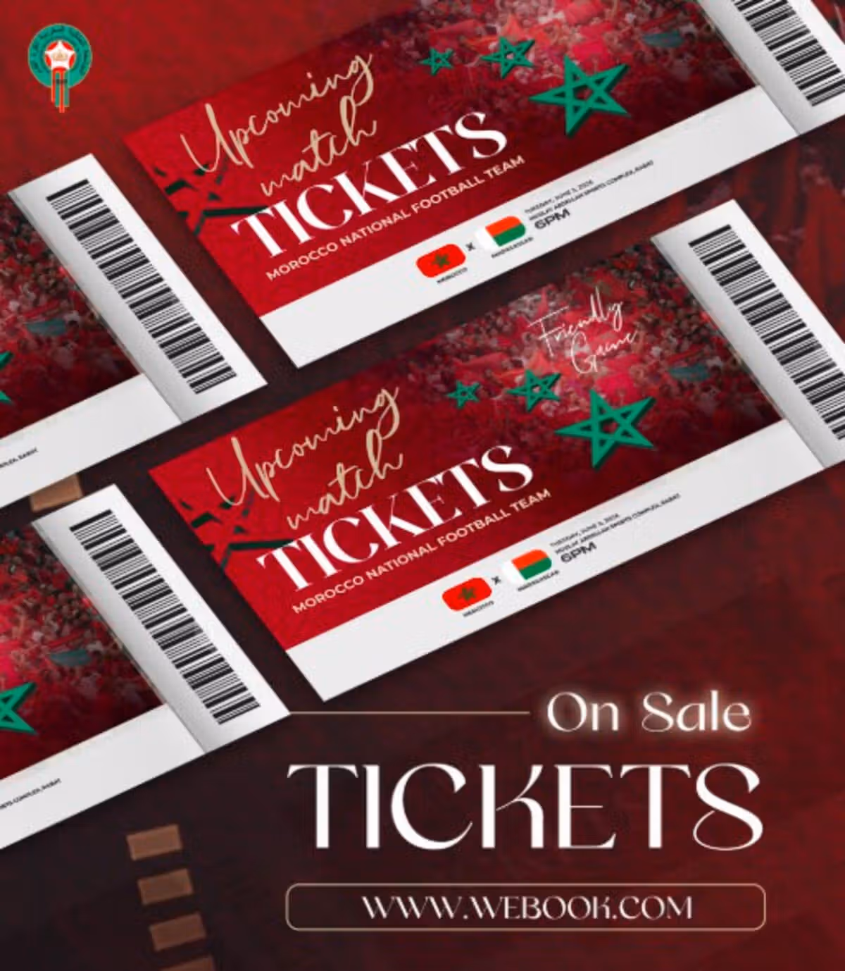 Lancement des billets pour le match Maroc–Madagascar du 2 juin 2026.