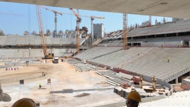 Grand Stade Hassan II : la “tente géante” de 115.000 places commence à se dessiner