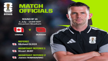 Mondial 2026 : l’Anglais Michael Oliver désigné pour diriger le 8è Canada-Maroc