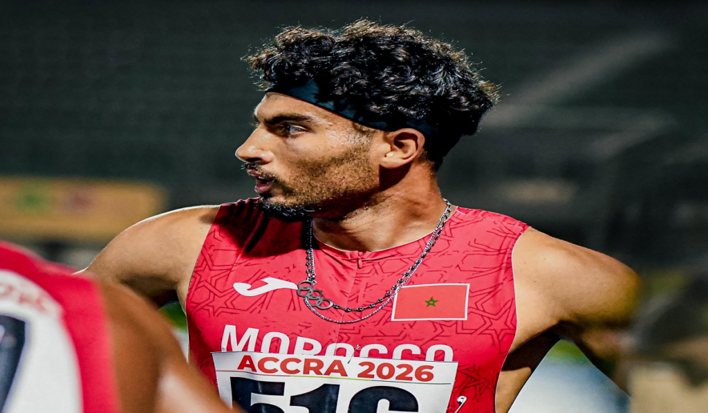 Yassine Hssine signe un record historique en 19,97 secondes.