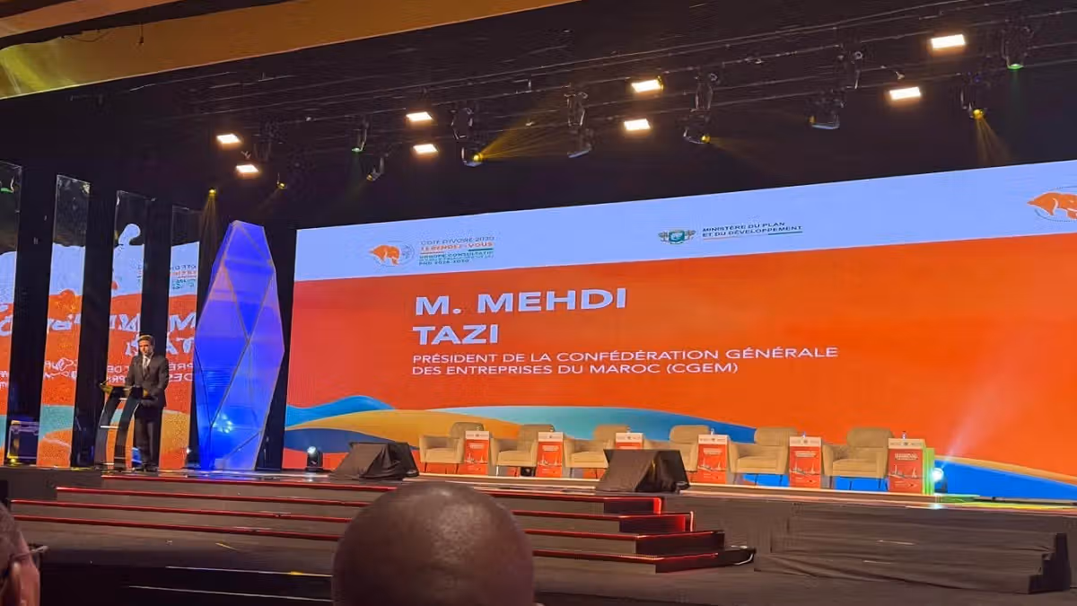 La CGEM réaffirme à Abidjan son soutien au PND 2026-2030 de la Côte d'Ivoire.