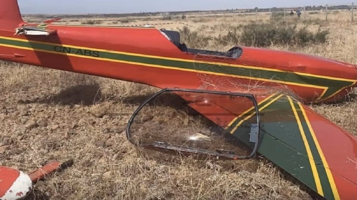 Panne moteur : un avion militaire léger s'écrase près de Marrakech.