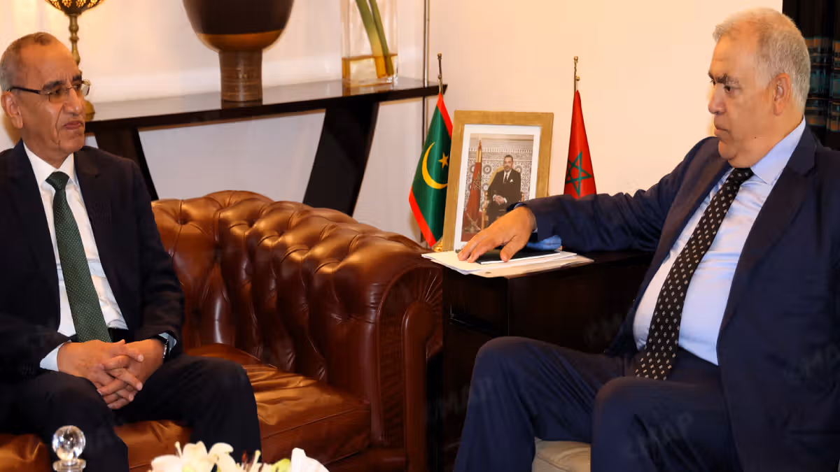 Laftit s'entretient à Rabat avec son homologue mauritanien.