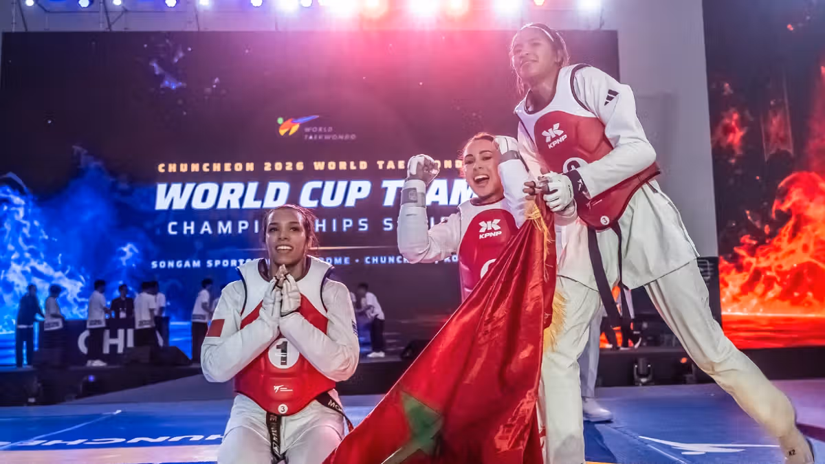 Taekwondo : la sélection marocaine féminine remporte la Coupe du monde par équipes.