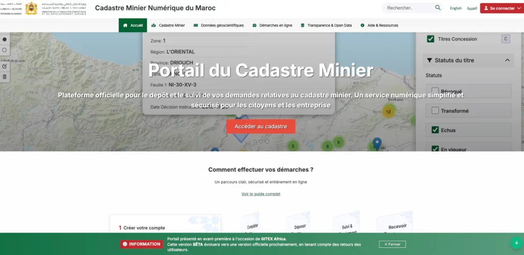 Pour le ministère de la Transition énergétique, le cadastre minier n’est pas inutilisable