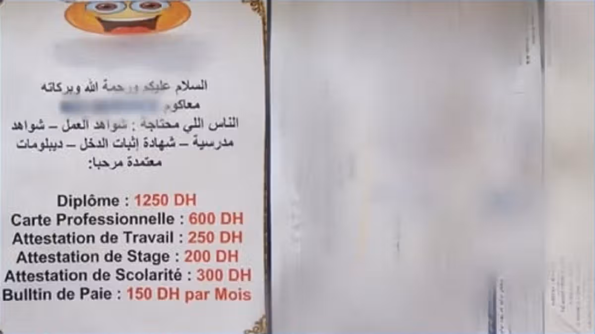 Faux diplômes et faux papiers : un trafic démantelé à Meknès