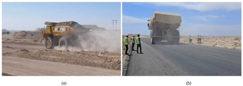 Une innovation marocaine réduit la poussière de 91% dans les chaussées des mines